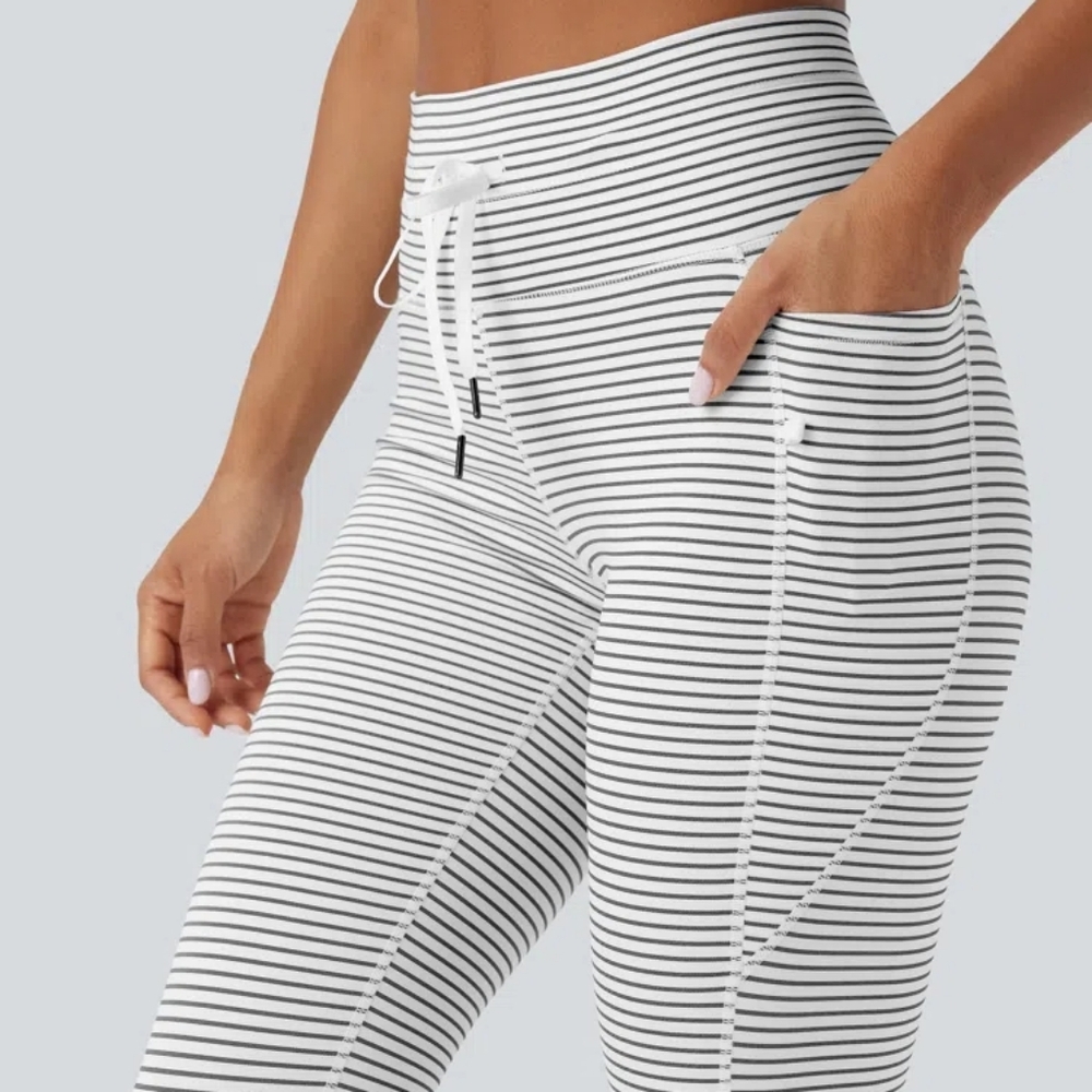 NWT HALARA Women's highwaisted Drawsting Yoga Leggings with Pockets